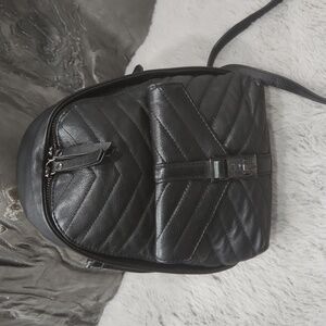 Botkier Elegant Black Quilted Backpack
